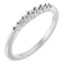 Platinum 2.25mm Round Stackable Ring Mounting