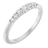 Platinum 1/4 CTW Natural Diamond Stackable Ring