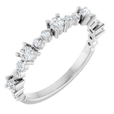 Platinum 1/2 CTW Natural Diamond Ring