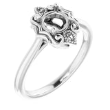 Platinum 5.5mm Round Ring Mounting