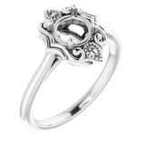 Continuum Sterling Silver 6mm Round Ring Mounting