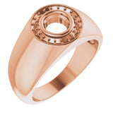 14K Rose 5.8mm Round Ring Mounting