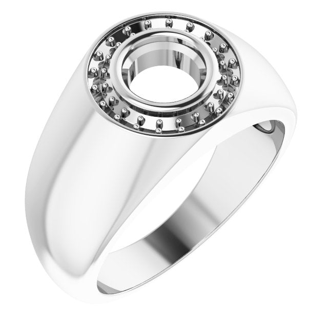 Platinum 6.5mm Round Ring Mounting
