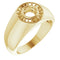 18K Yellow 5.2mm Round Ring Mounting