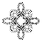 Platinum Clover Pendant Mounting