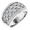 14K White 1 CTW Natural Diamond Ring Size 5