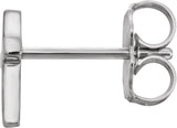 Sterling Silver 7.5mm Cross Single Earring