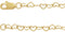 14K Yellow Gold 3.2mm Heart Cable 7