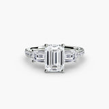 Three-Stone Ring with Pavé Volume 4