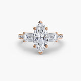 Three-Stone Ring with Pavé Volume 4