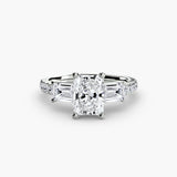 Three-Stone Ring with Pavé Volume 4