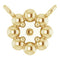 10K Yellow 2 mm Round Beaded Youth Necklace Center Mounting