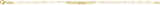 14K Yellow Gold Engravable Bar 7" Bracelet