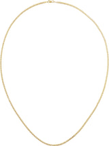 14K Yellow Gold 2.25mm Curbed Anchor 18" Chain