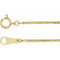 18K 1 mm box chain