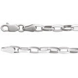 3.9 mm sterling silver cable chain