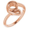 10K Rose 5.8mm Round Ring Mounting