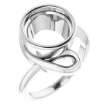10K White 10mm Round Ring Mounting