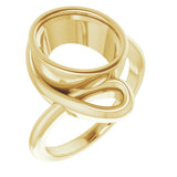 14K Yellow 11x9 mm Oval Ring Mounting