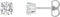 14K White Gold 1 CTW Natural Diamond Earrings