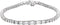 Brc977 / Bracelet / Set / 14K White / Emerald / Lab-Grown Diamond / Lab-Grown Diamond / 5.5 X 3.5Mm :: 4 5/8 Ctw / Si, GH / 7 In / Polished / 4 5/8 Ctw Lab-Grown Diamond Line Bracelet