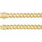 14K 7.4 mm curb chain