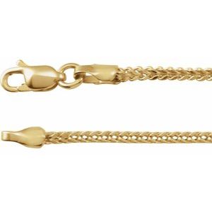 14K 1.55 mm Franco chain