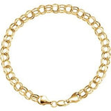 14K 7.9 mm cable chain