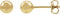 14K Yellow Gold-Filled 5 mm Ball Stud Earring
