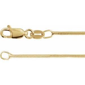 14K 1.2 mm snake chain