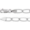 5.7 mm long curb chain made of sterling silver