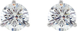 14K White Gold 1/2 CTW Natural Diamond Stud Earrings