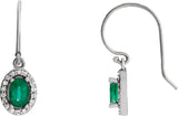 Halo-style earrings