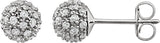 Cluster Ball Stud Earrings