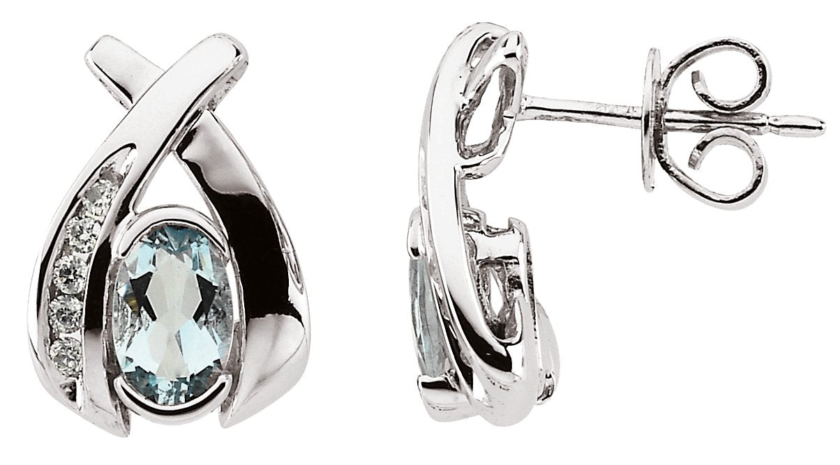 Accented Criss-Cross Earrings
