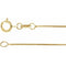 18K 0.5 mm box chain