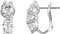 Three-Stone Omega Earrings