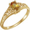 14K Yellow November Youth Imitation Birthstone Ring