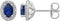 Oval 4-Prong Halo Style Earrings