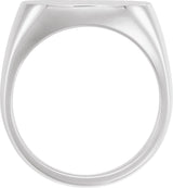 Sterling Silver 18mm Signet Ring