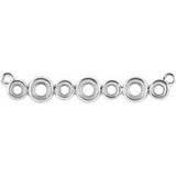 Palladium Bezel Set Necklace Center Mounting