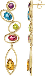 Multi-Gemstone Earrings