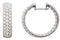 Pavé Style Inside-Outside Hinged Hoop Earrings