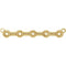 10K Yellow 2 mm Round Bezel Set Bar Necklace Center
