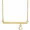 14K Yellow 3 mm Round Bezel Set 16