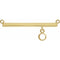 14K Yellow 3 mm Round Bezel Set Bar Necklace Center