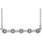 Platinum 2 mm Round Bezel Set Bar 18