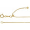 14K .85 mm box chain