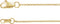 18K Yellow Gold 1mm Cable 18