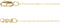 14K Yellow Gold 1mm Flat Cable 16